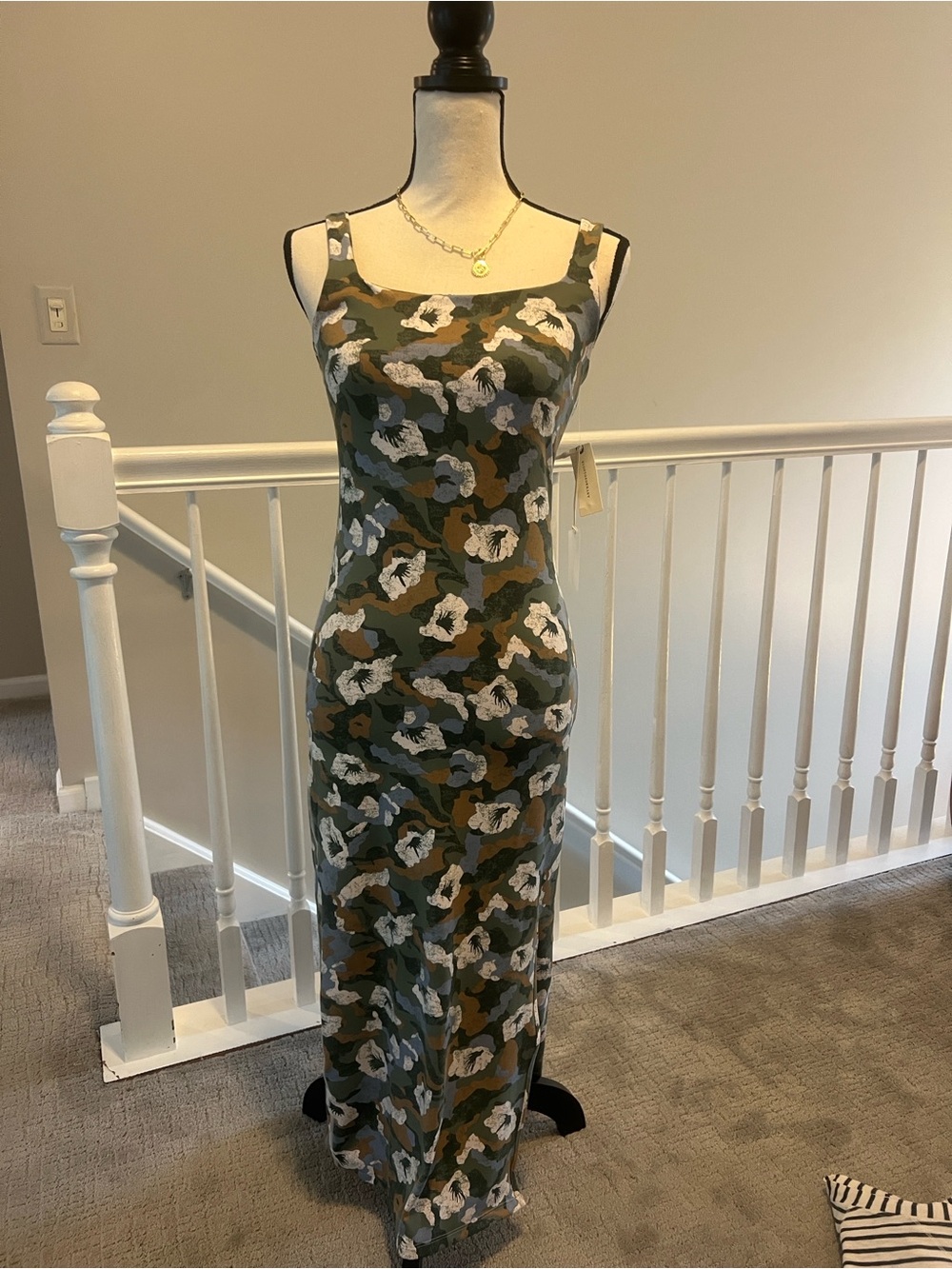 Daily Practice Green Printed Maxi Dress - Anthropologie Women's S NWT’s